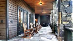 Apartment, 2 Bedrooms, Kitchen (LLR 2 Bedroom Apartment- Pet Friendly) | Terrace/patio - Bright's Creek Lodge (Mill Spring)