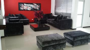 Sittområde i lobbyn