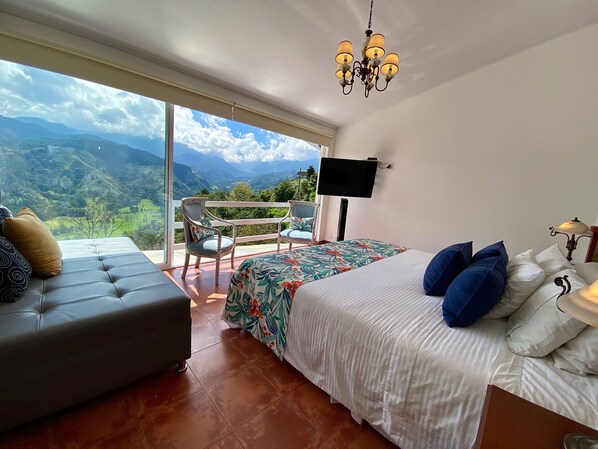 Superior Double Room, Mountain View (Mirador de los Andes) | 15 bedrooms, Frette Italian sheets, premium bedding, minibar