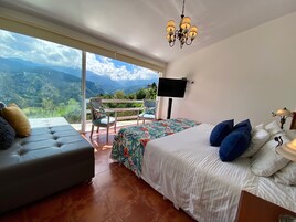 スーペリア ダブルルーム マウンテンビュー (Mirador de los Andes) | 15 室のベッドルーム、イタリアのフレッテ製シーツ、高級寝具、ミニバー
