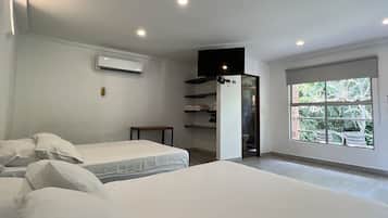 Premium Quadruple Room, 2 Double Beds | Premium bedding, blackout curtains, free WiFi, bed sheets