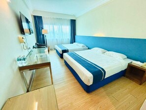 Desk, iron/ironing board, rollaway beds, free WiFi