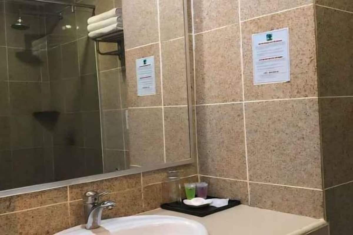 Shower, hair dryer