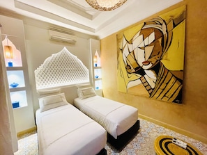 Family Triple Room, Poolside | 1 bedroom, Egyptian cotton sheets, premium bedding, pillow-top beds