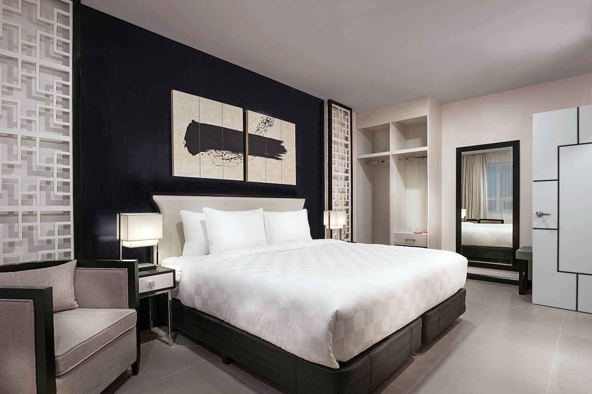 Minibar, in-room safe, desk, blackout drapes