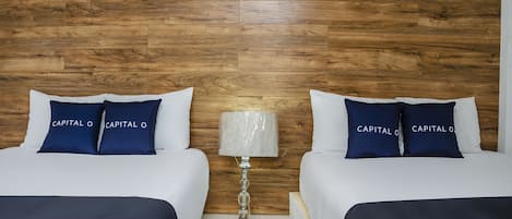 Chambre Standard, 2 grands lits | Literie hypoallergĂ©nique, systĂšme dâinsonorisation