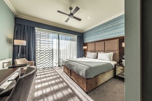 Superior Balcony | Premium bedding, in-room safe, desk, iron/ironing board
