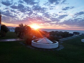Vue depuis lâhĂ©bergement