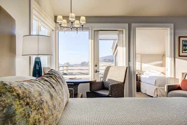 Flagship - Oceanfront Queen and Twin - Fireplace , Kitchen, Deck | View from room