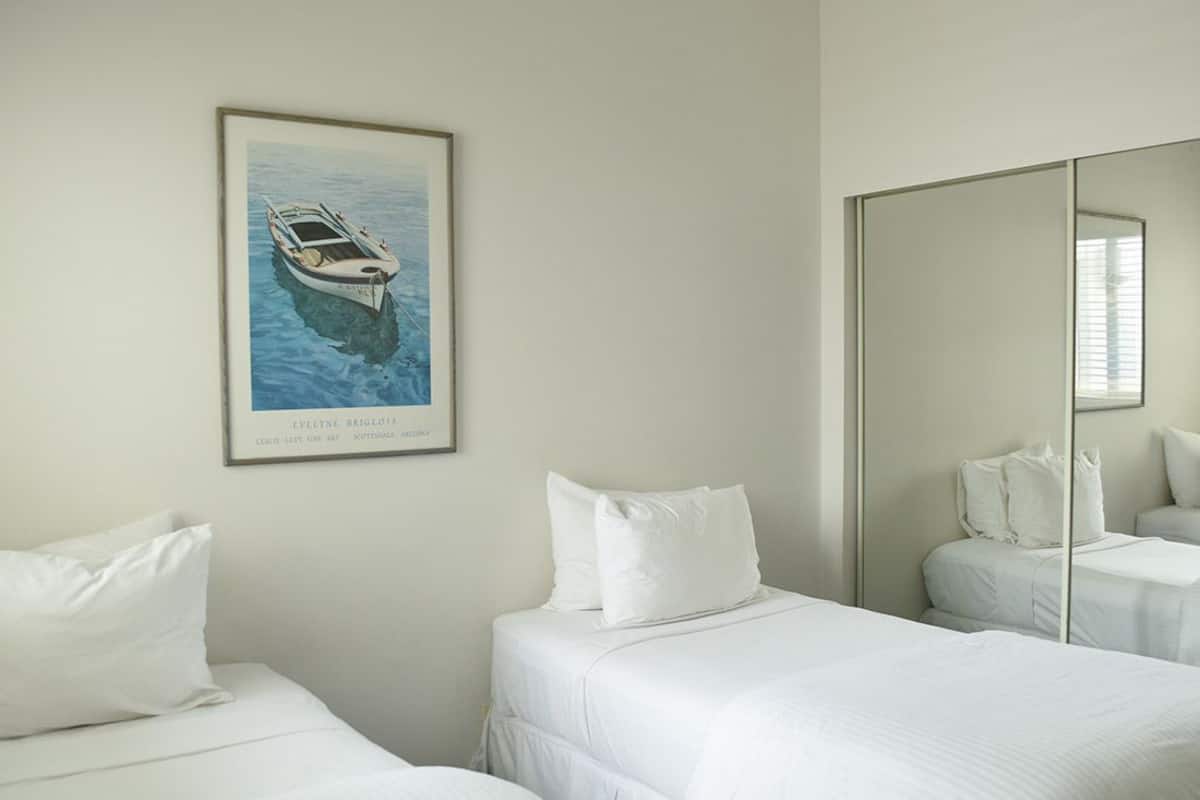 2 Bedroom Poolside Lower | Individually decorated, individually furnished, laptop workspace