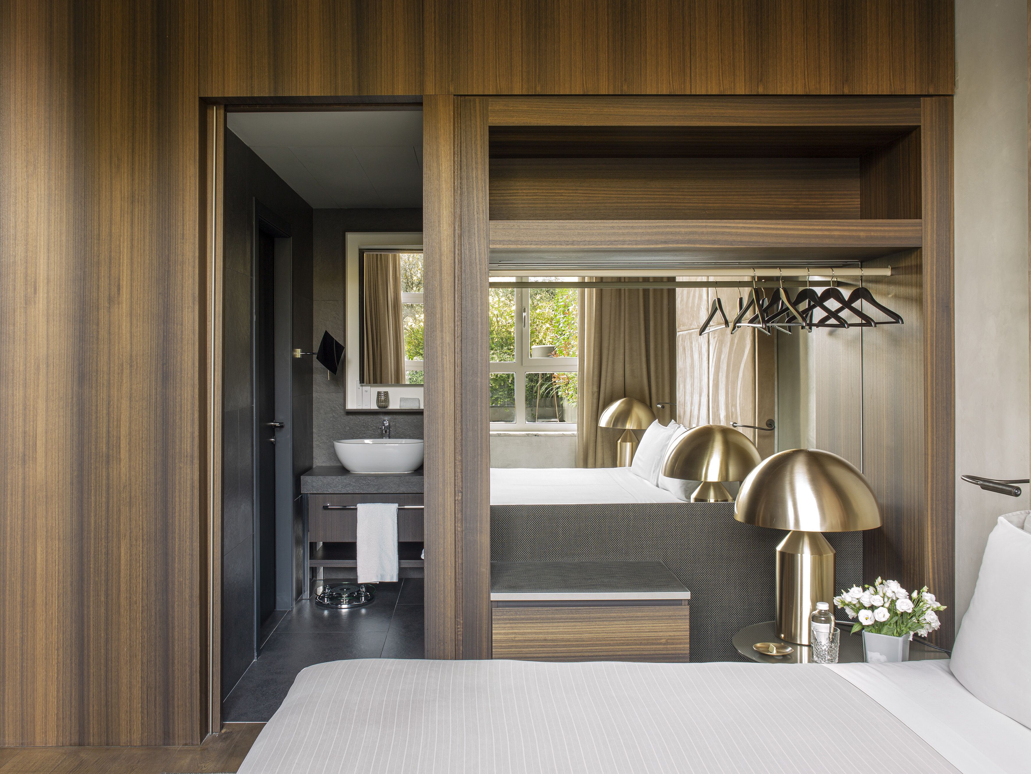 hair dryer, bathrobes, slippers, bidet