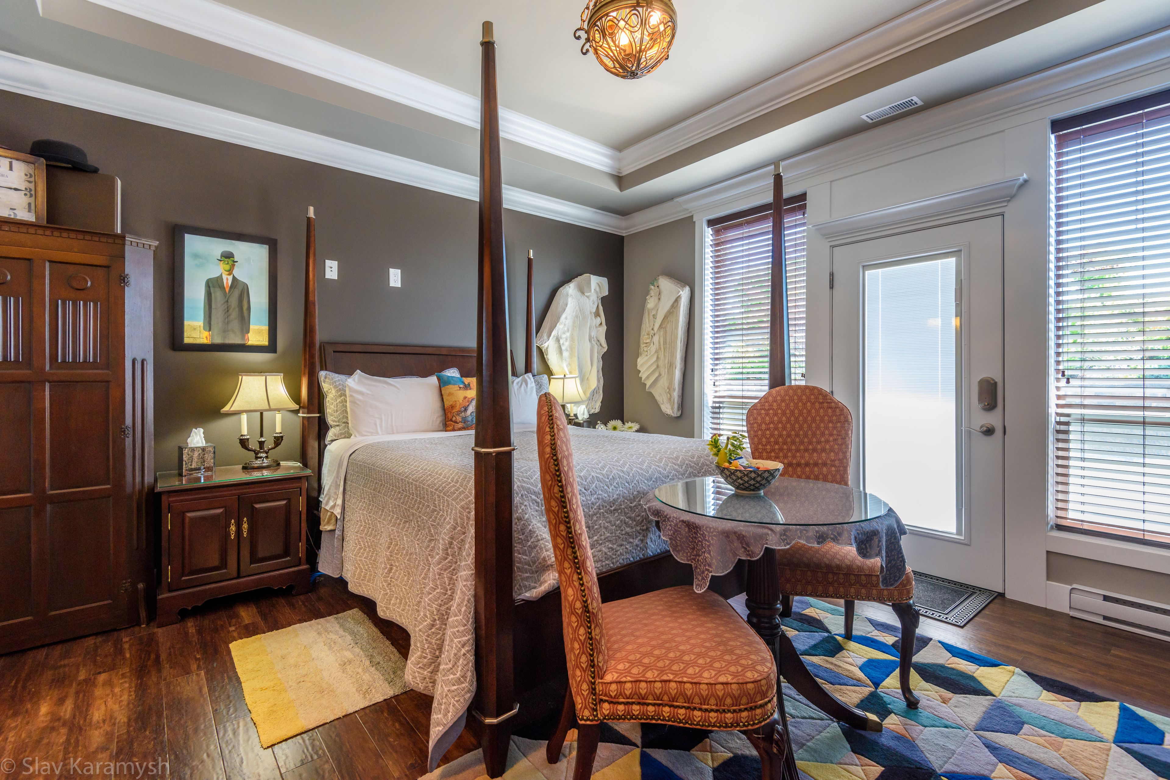 the "thomas crown affair" suite | living area | flat-screen tv, fireplace