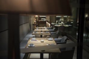 Lunch, dinner served; French cuisine, garden views