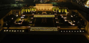 Outdoor wedding area
