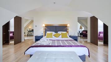 Premium bedding, memory foam beds, in-room safe, desk