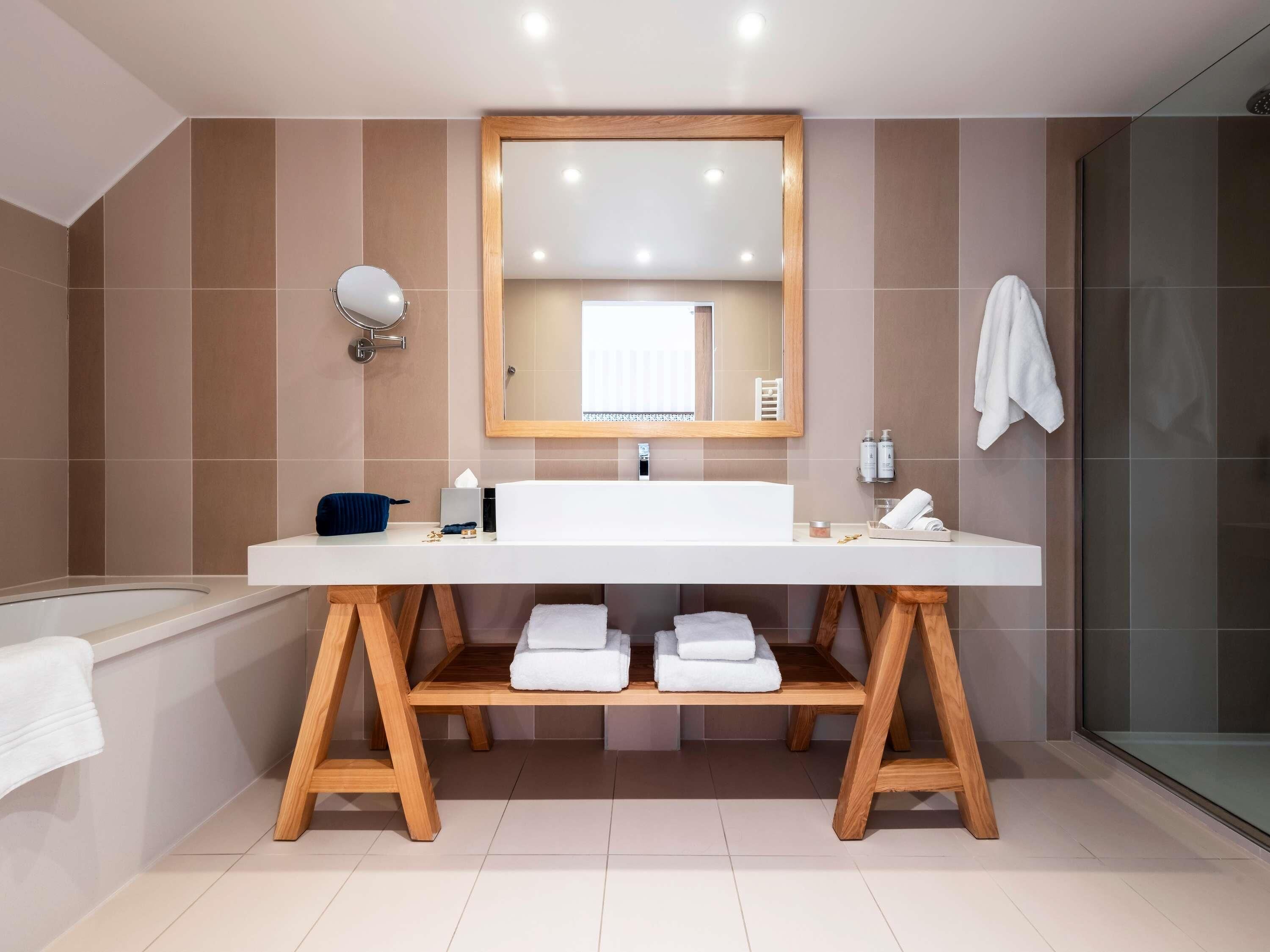 Premium bedding, memory-foam beds, in-room safe, desk