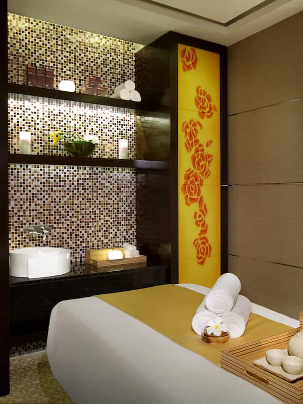 Sauna, steam room, aromatherapy, body wraps, body scrubs