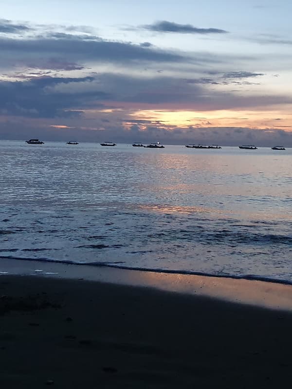 On the beach, beach bar