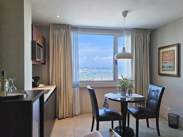 Premium bedding, minibar, in-room safe, soundproofing