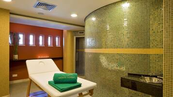 Sauna, Dampfbad, Türkisches Bad/Hamam, Körperbehandlungen