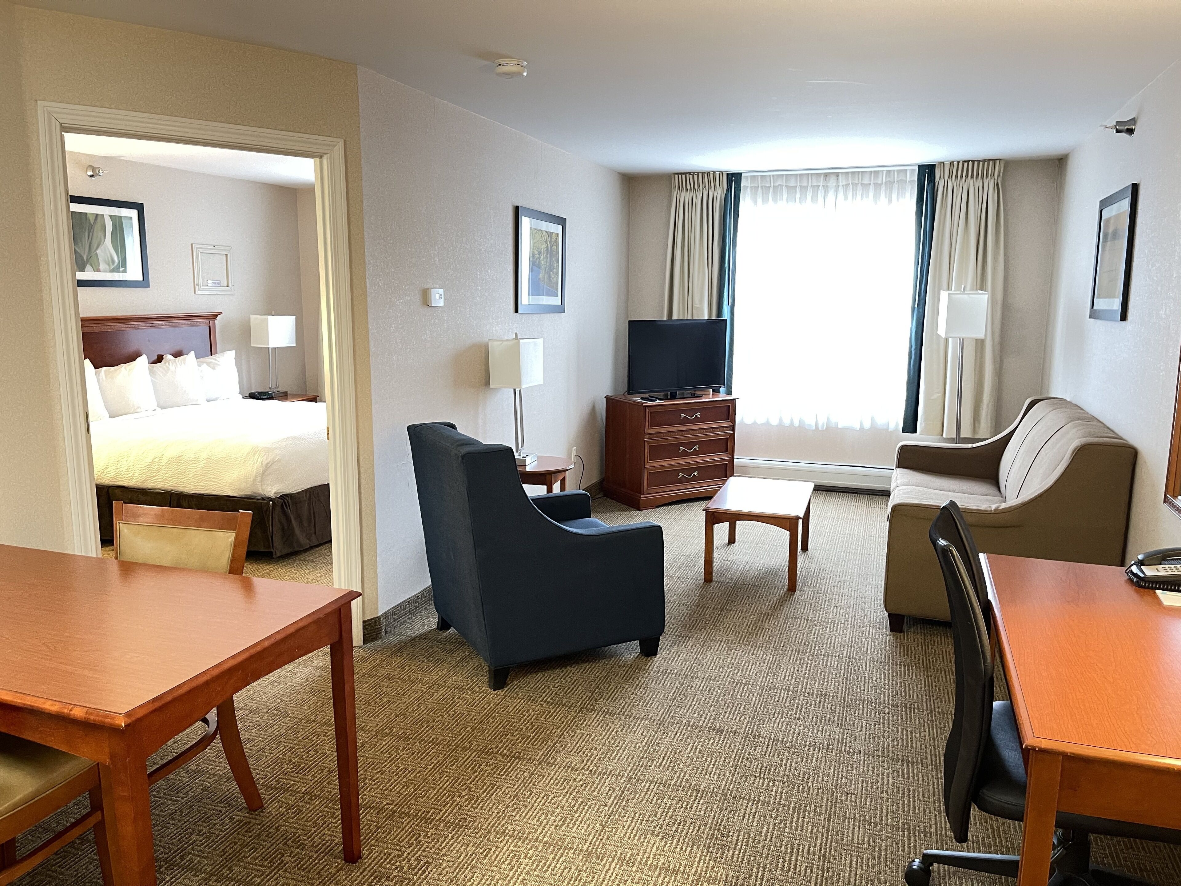 suite, 1 king bed with sofa bed, non smoking | 1 bedroom, individually furnished, desk, laptop workspace