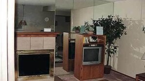 Télévision, cheminée