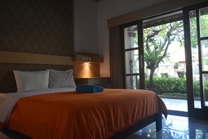 Chambre Deluxe, 1 chambre | Bureau, accès au Wi-Fi (inclus), literie fournie