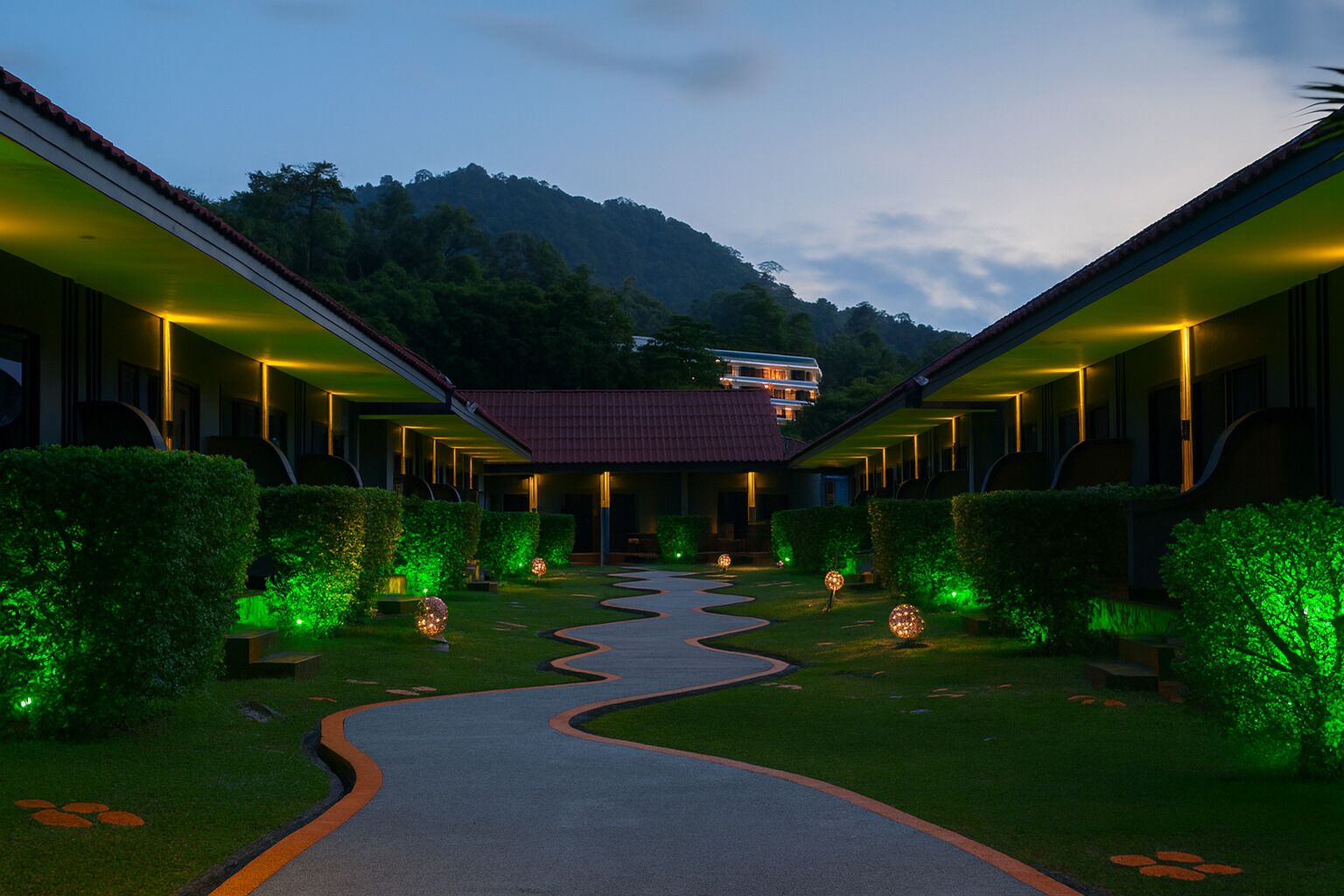 Deluxe Bungalow | Blick auf den Garten