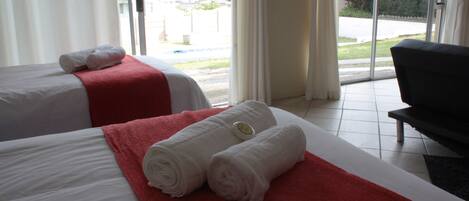 1 bedroom, premium bedding, desk, iron/ironing board