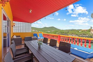 Apartment, 4 Bedrooms, Beachside (1st Floor) | Balcony - Bahia Apartments & Diving (Lagun)