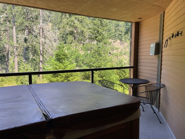 1-Bedroom King Suite with Hot Tub | Balkon manzarası