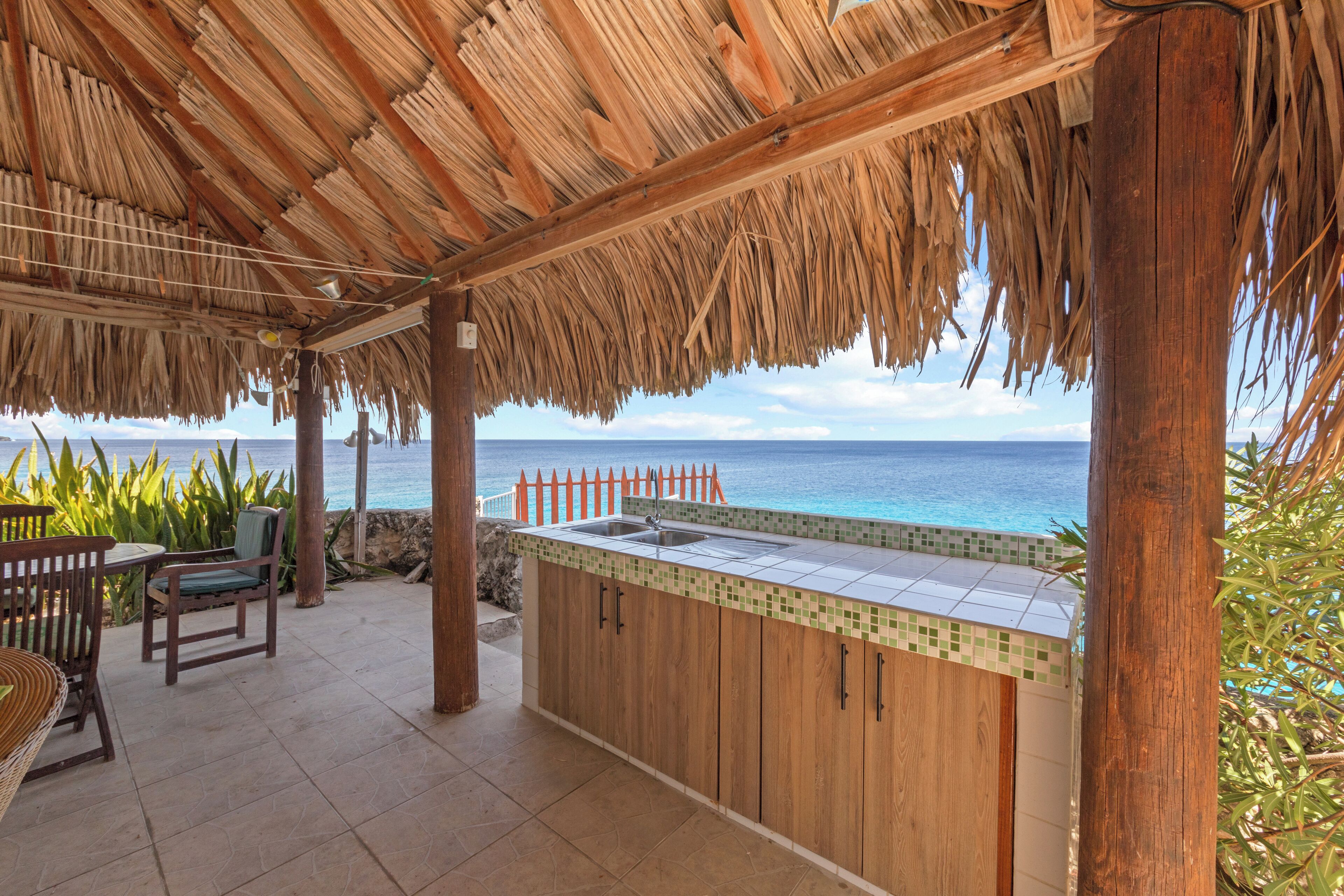 exclusive villa, 2 bedrooms, jetted tub, ocean view | terrace/patio