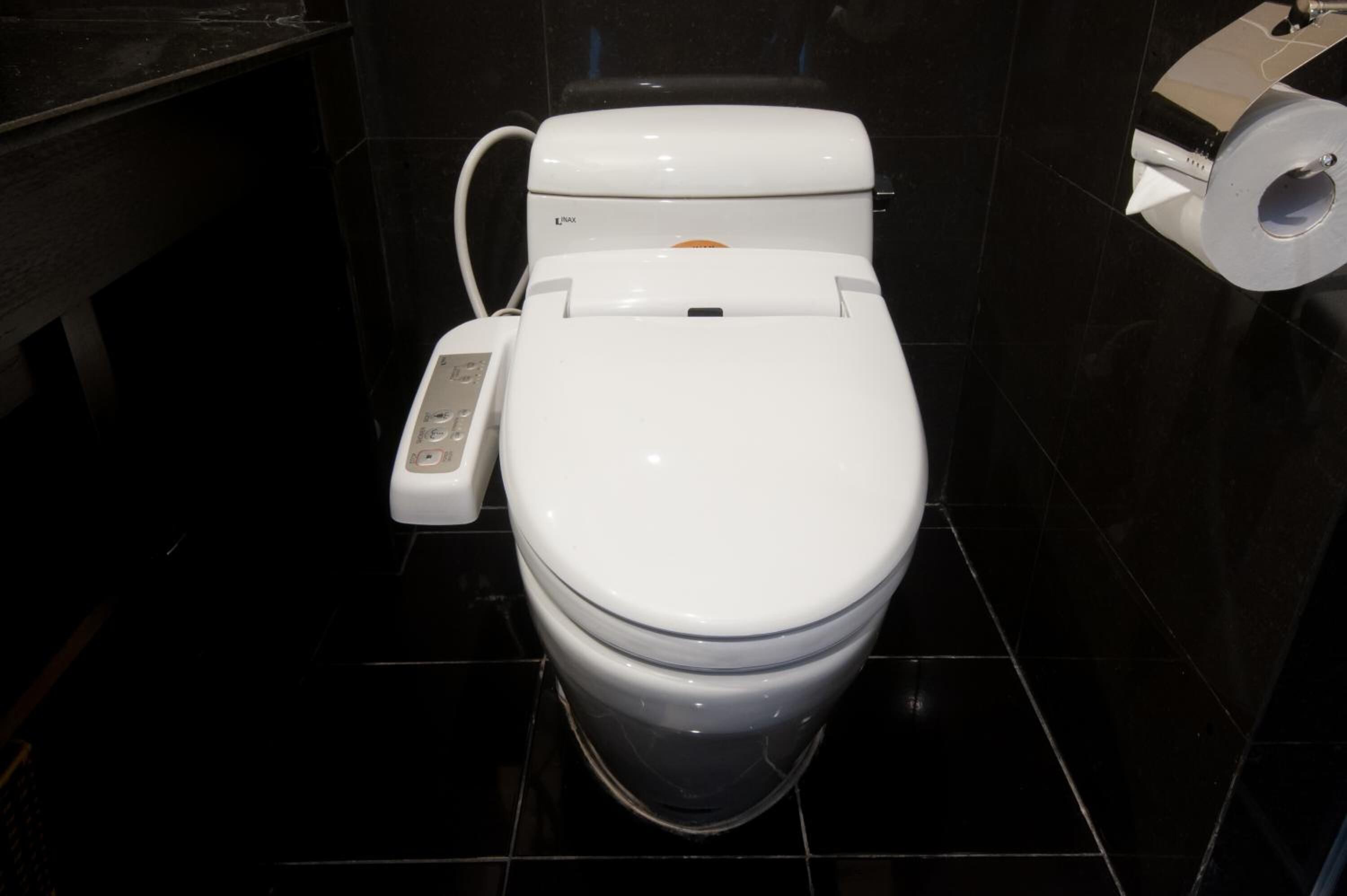 separate bathtub and shower, designer toiletries, hair dryer, bathrobes