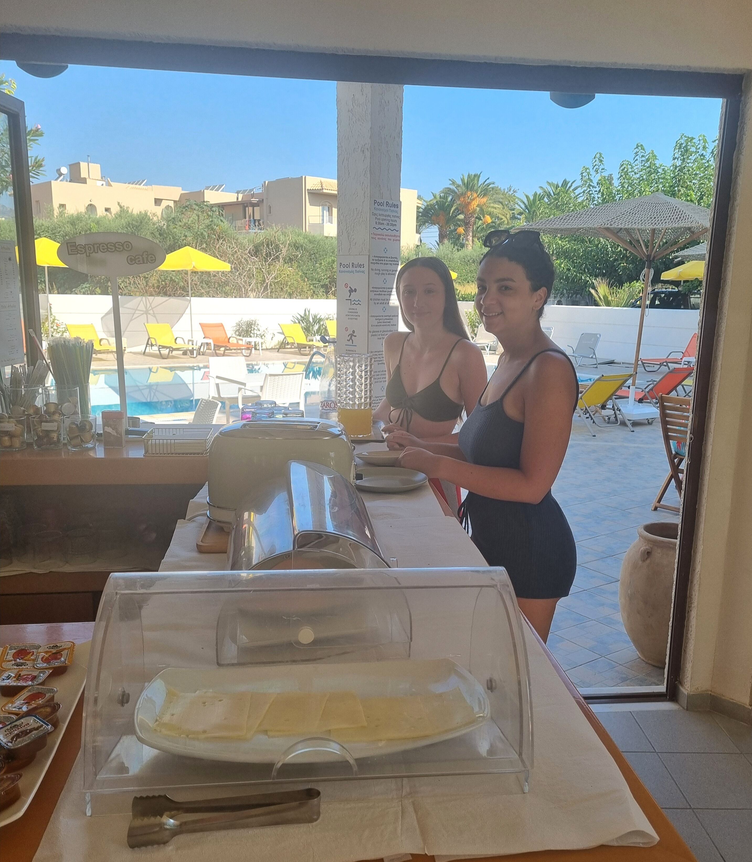 Daily buffet breakfast (EUR 8 per person)