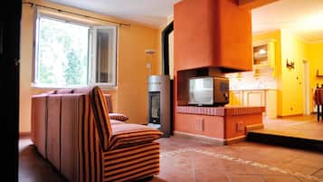 Panoramic Villa, 3 Bedrooms (Villa Sargiano 2 floors no elevator) | Living area