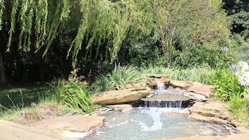 Outdoor banquet area