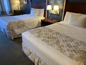 Deluxe Room, 2 Queen Beds, Refrigerator & Microwave, Courtyard Area | Premium bedding, pillowtop beds, individually decorated