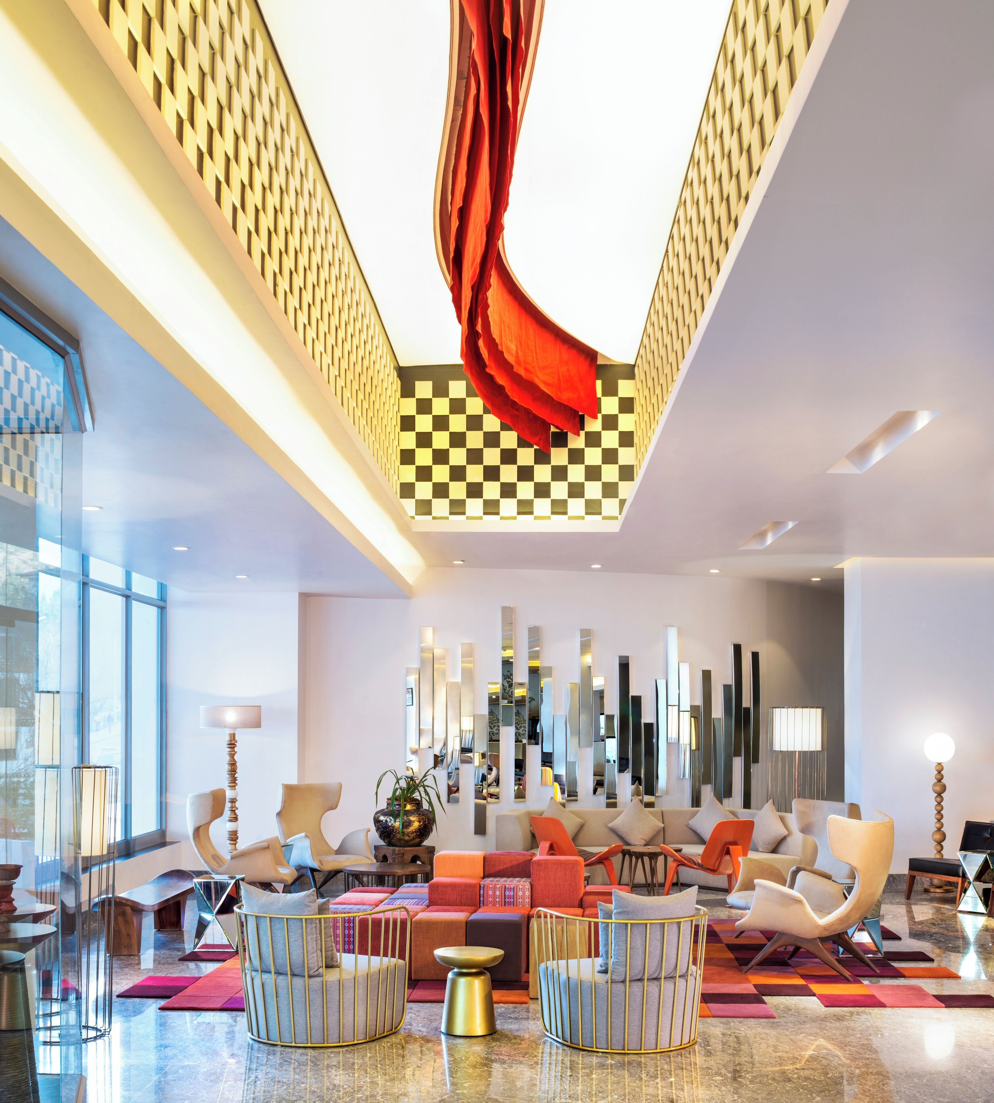 Sala de estar en el lobby