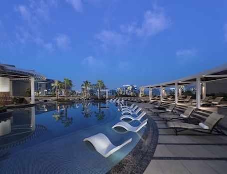 2 outdoor pools, open 6:30 AM to 8:00 PM, pool umbrellas, sun loungers