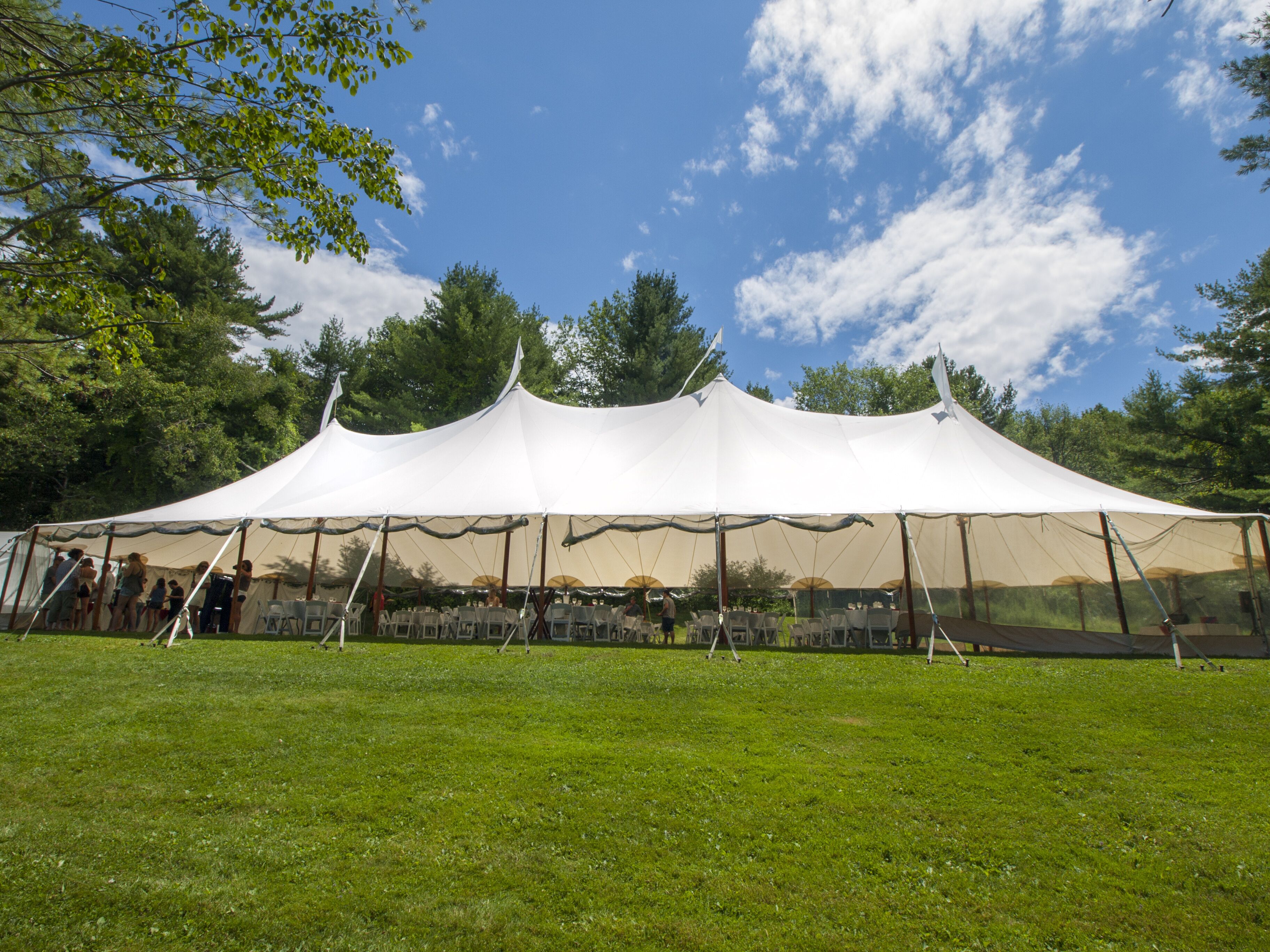 outdoor wedding area