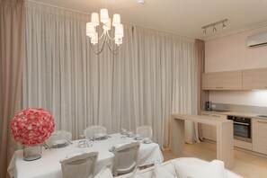 Apartment, 2 Bedrooms | Private kitchen | Fridge, oven, stovetop, dishwasher - Aparthotel Wooden Villa (Jurmala)