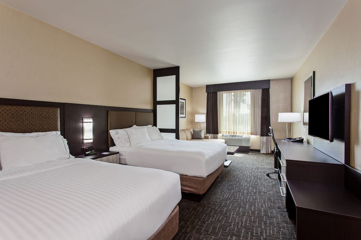 Memory-foam beds, in-room safe, iron/ironing board