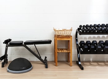 Fitness center at The Boro Hotel