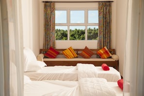 1 habitación, ropa de cama de alta calidad y camas con efecto memoria