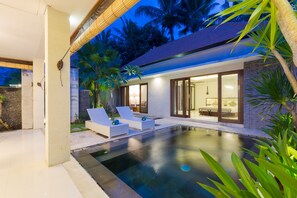 Villa, 1 Schlafzimmer (Pool) | Ausblick vom Zimmer