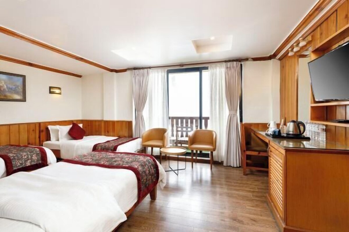 Ropa de cama de alta calidad y minibar 