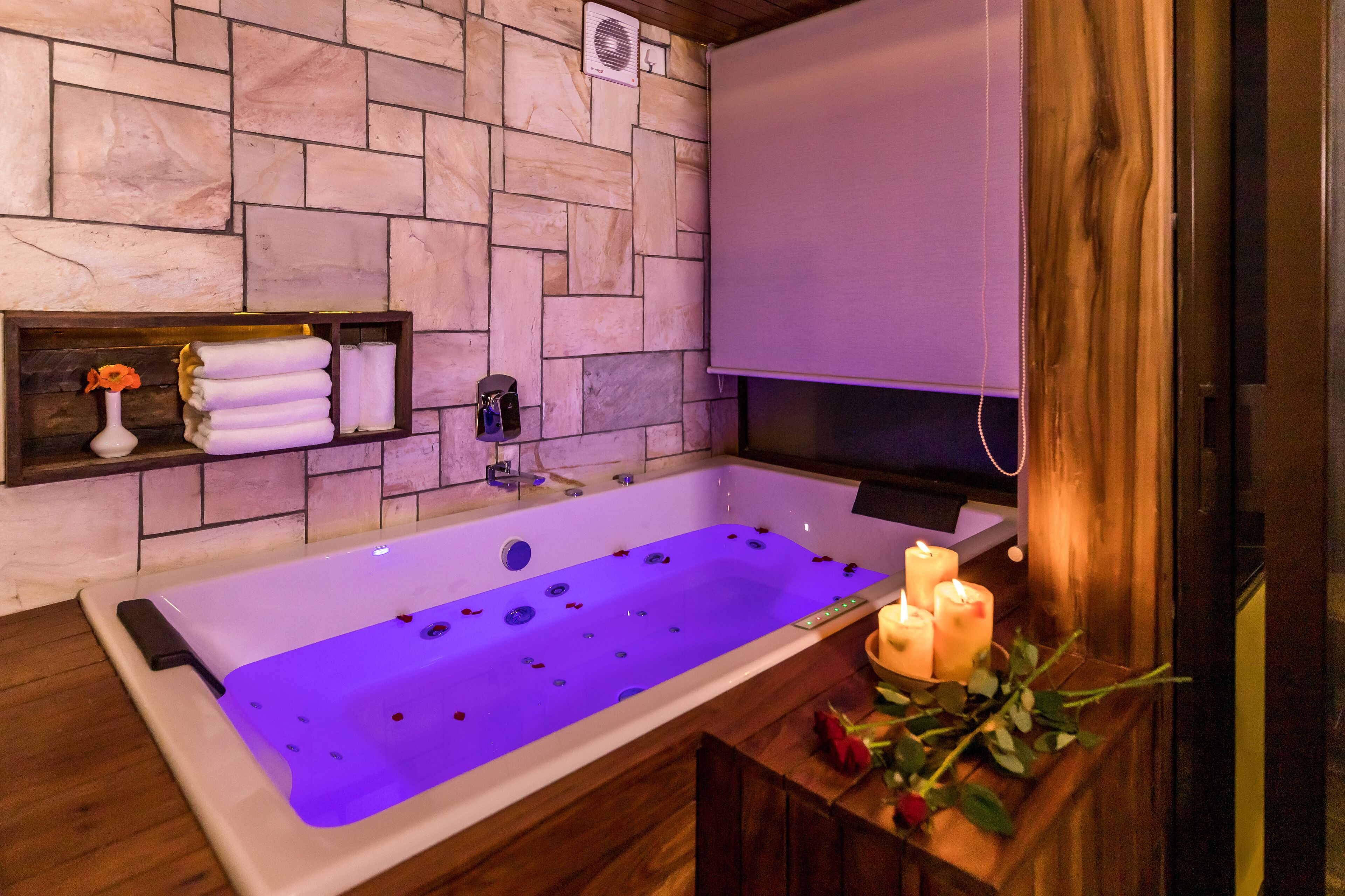 free toiletries, hair dryer, towels