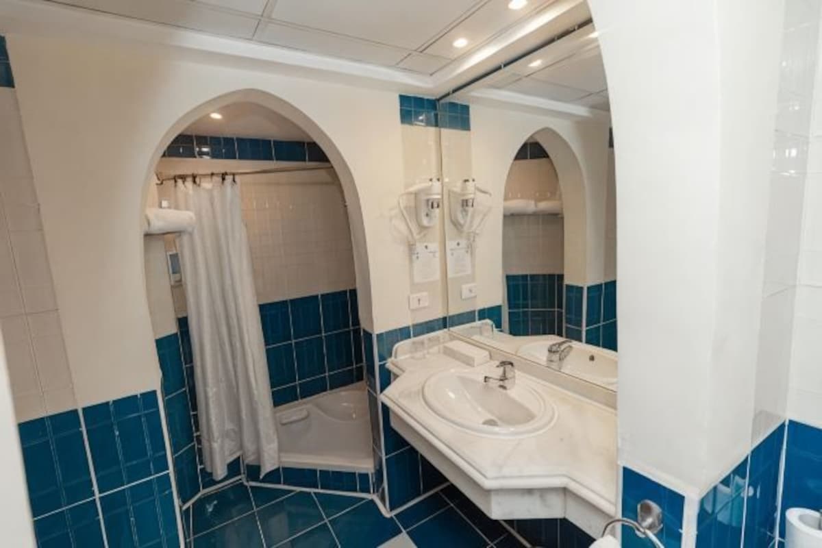 Free toiletries, hair dryer, towels, soap