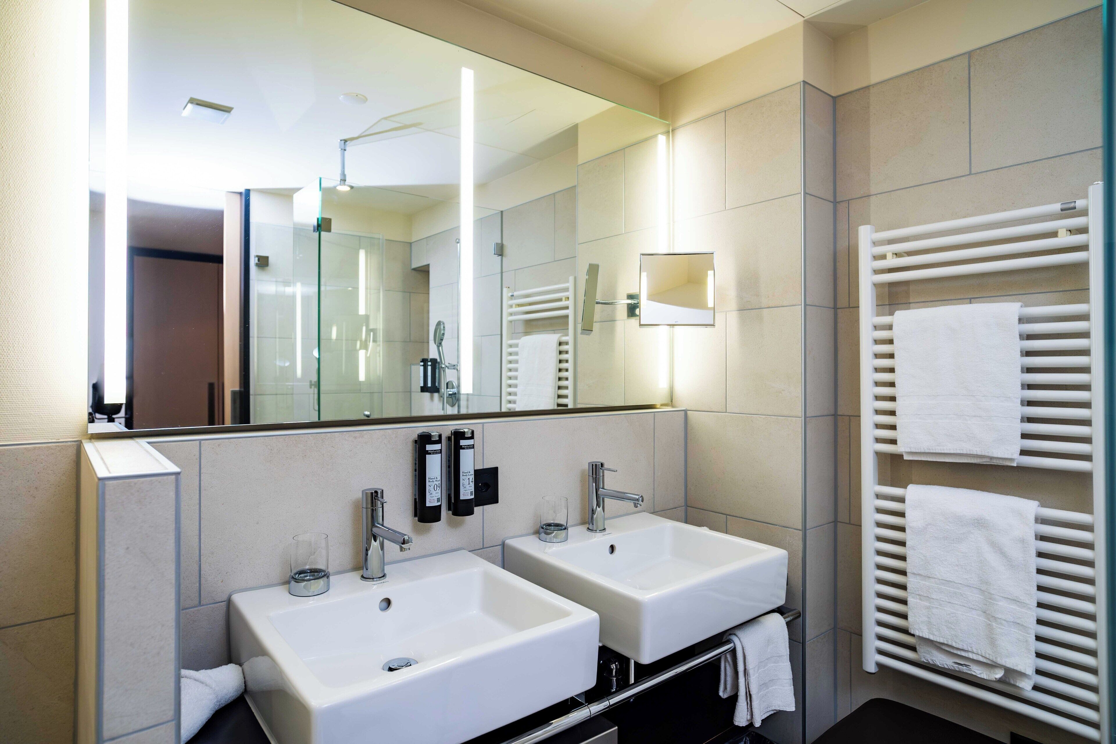 free toiletries, hair dryer, bathrobes, slippers