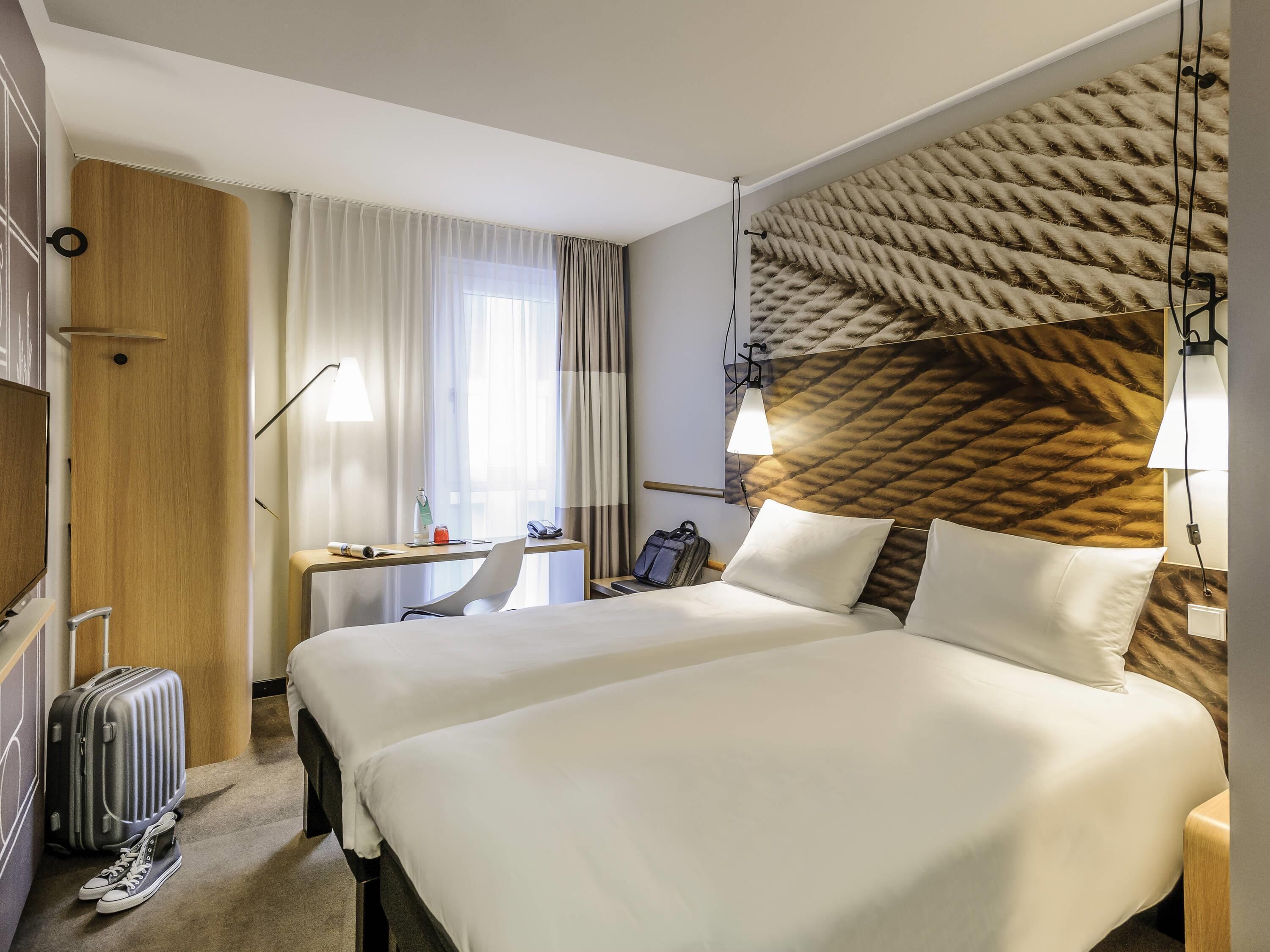 Room, 2 Twin Beds | Hypo-allergenic bedding, desk, laptop workspace, blackout drapes